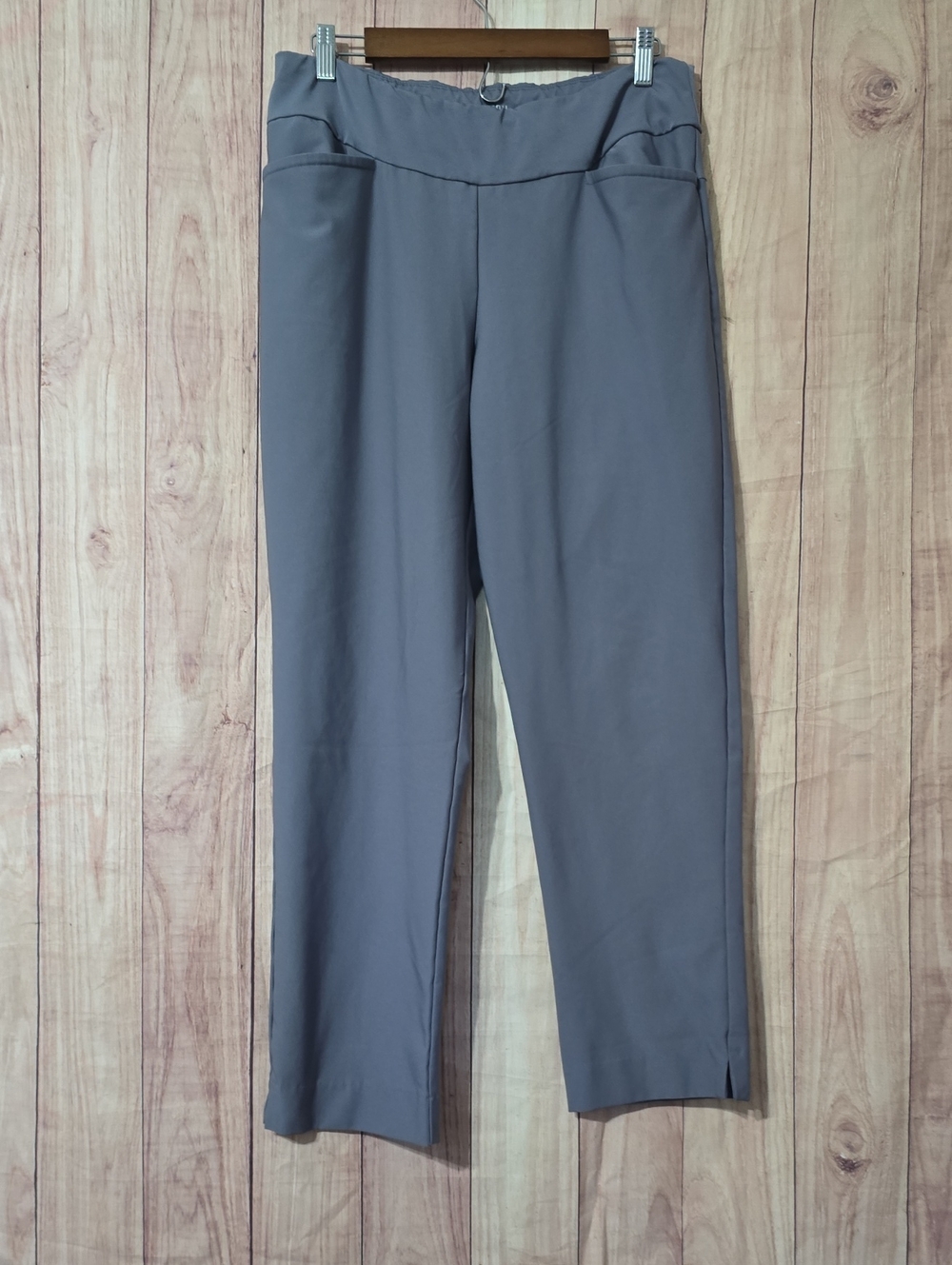 Tail White Label Women's Gray Straight-Leg Pull-On Pants Golf Pants Size 14